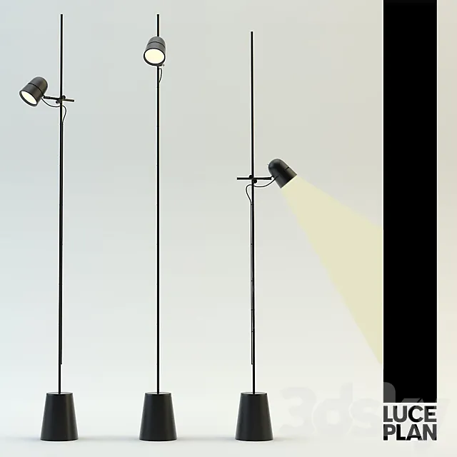 Luceplan Counterbalance floor 3DModel Luceplan Counterbalance floor 3DModel