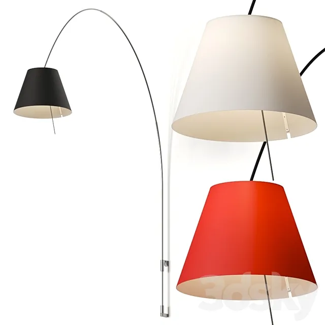 Luceplan Lady Costanza Wall Lamp 3D Model Luceplan Lady Costanza Wall Lamp 3D Model