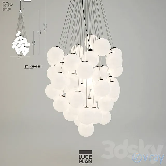 Luceplan Stochastik 3D Model