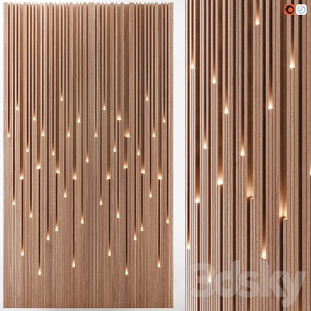Lucerna illuminated wall panels 3D Model Lucerna illuminated wall panels 3D Model