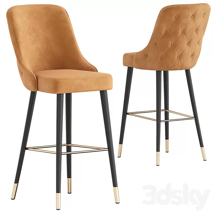 Lucia Bar Stool 3D Model Free Download