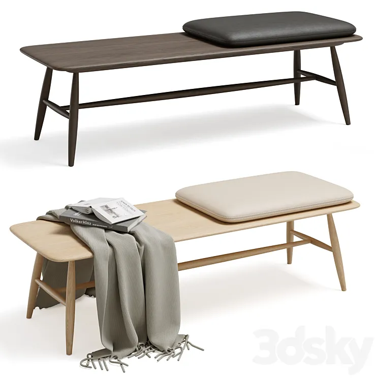 Lucian Ercolani Von Bench with Pad 3D Model Free Download