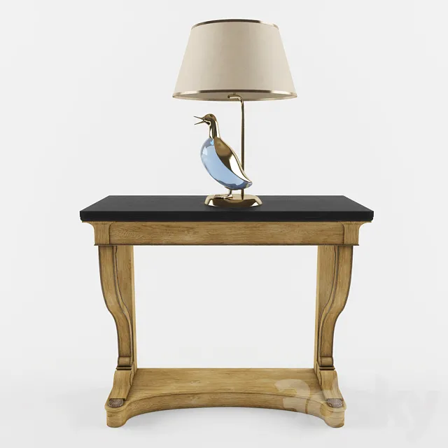 Lucienne Monique lamp and console Misendemeure 3DModel