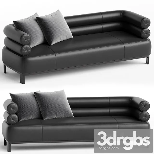 Lucy Leather Sofa 3D Model Download