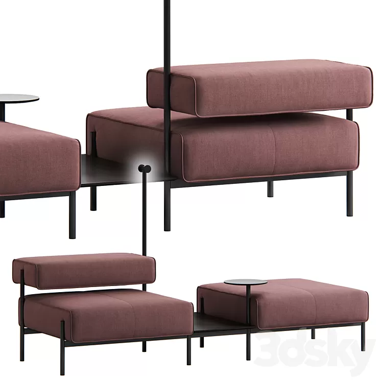 Lucy Sofa by OFFECCT 3D Model Lucy Sofa by OFFECCT 3D Model