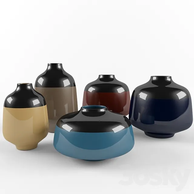 LUGANO vases by roche bobois 3DModel