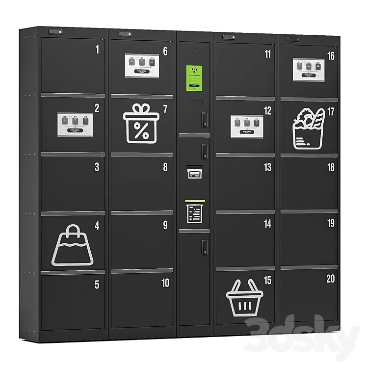 Luggage storage 3D Model Free Download