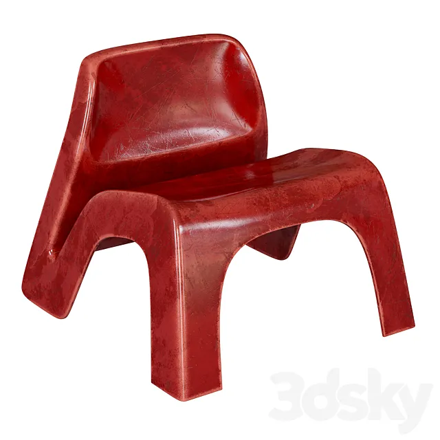 Luigi Colani – Fiberglass lounge chair 3DModel