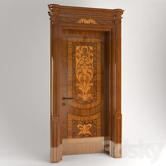 Luigi XVI door panels without the high 3D Model