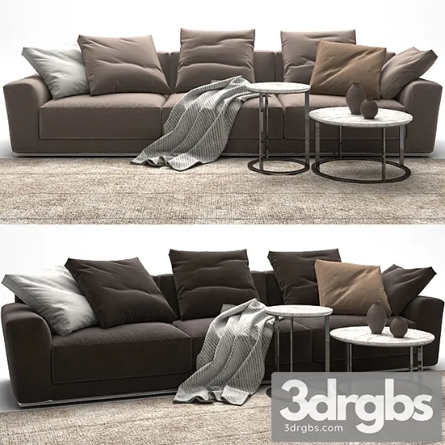 Luis sofa – b & b italia 2 3D Model Download