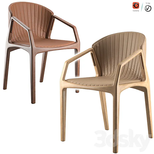 Luisa Armchair By Estudiobola 3D Model Luisa Armchair By Estudiobola 3D Model