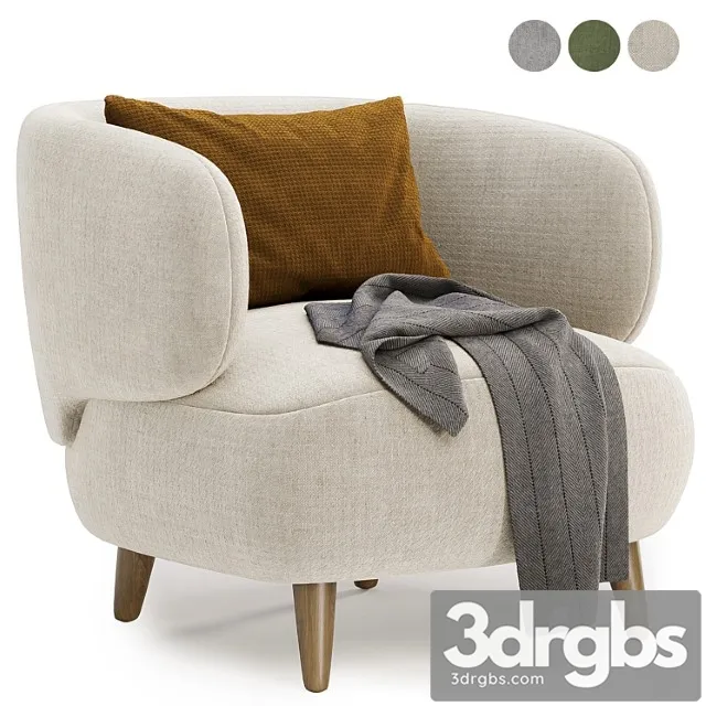 Luisa fleece armchair