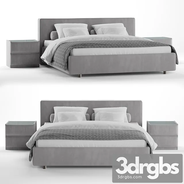 Luiza grand bed with oscar side tables Luiza grand bed with oscar side tables