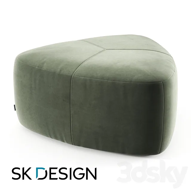 Lull Medium pouf 3DModel Lull Medium pouf 3DModel