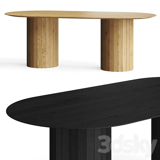Lulu and Georgia Benedict Oval Dining Table 3D Model Lulu and Georgia Benedict Oval Dining Table 3D Model