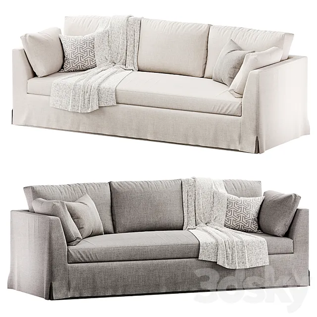 Lulu and Georgia “Coen Slipcover Sofa” 3D Model Lulu and Georgia “Coen Slipcover Sofa” 3D Model