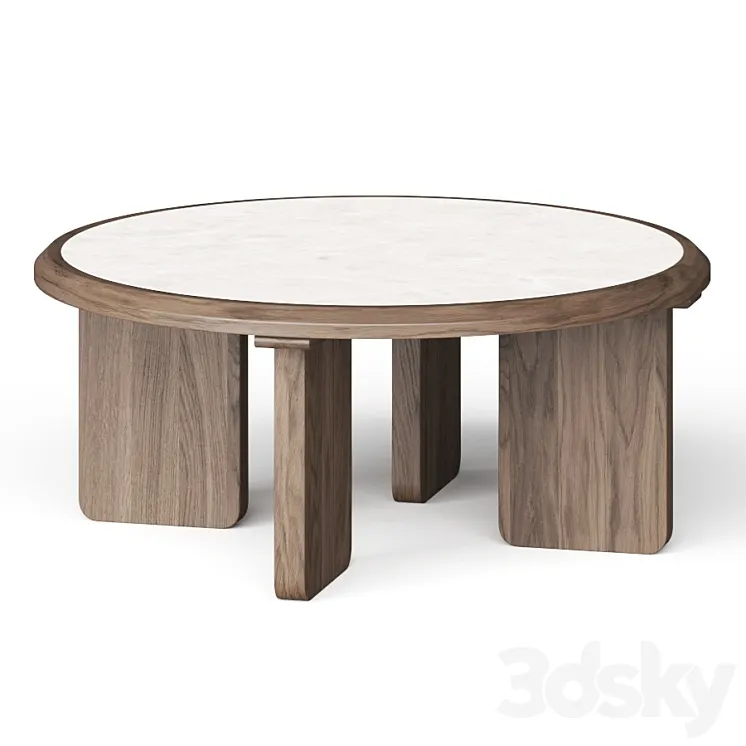 Lulu and Georgia Lindo Round Coffee Table 3D Model Free Download