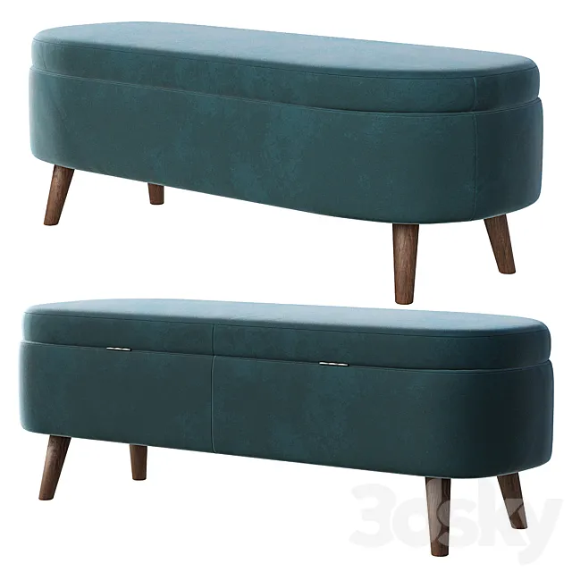 Lulu Ottoman Bench 3DModel