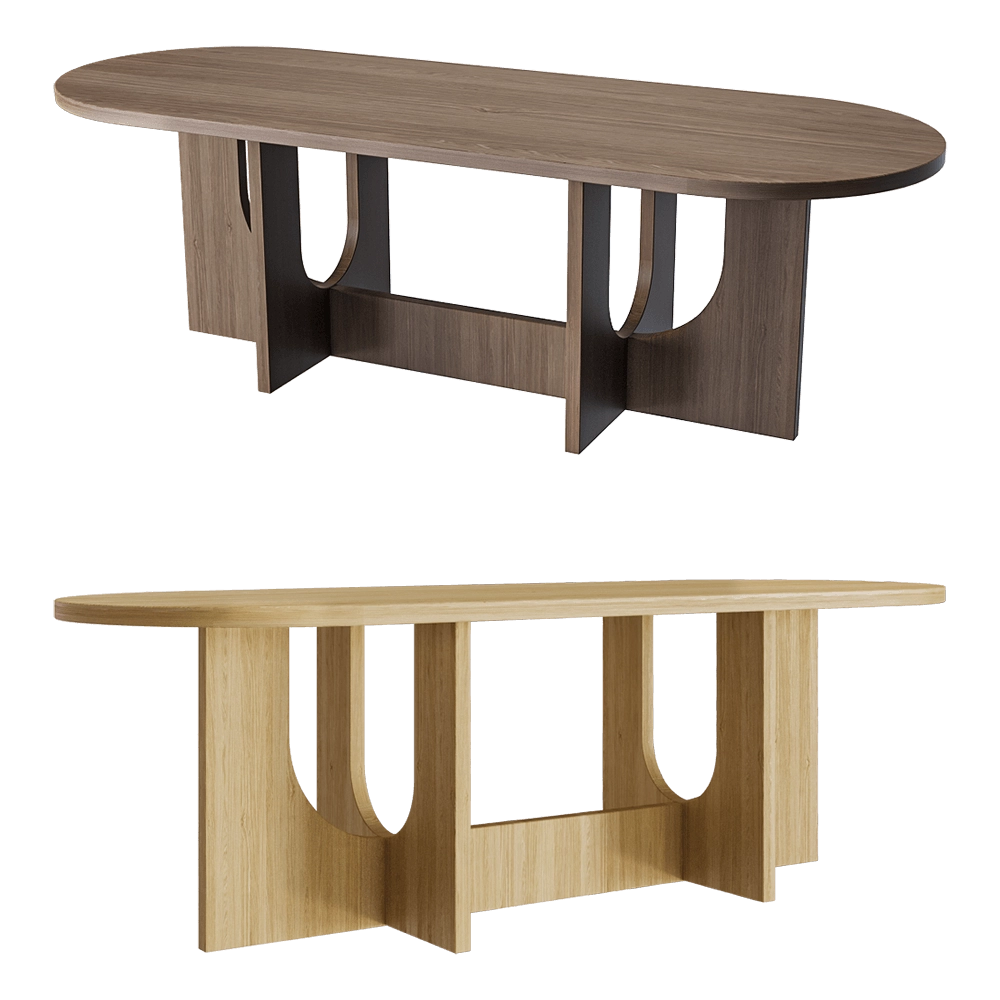lulu’space – Dining table Arch 4 3D Model