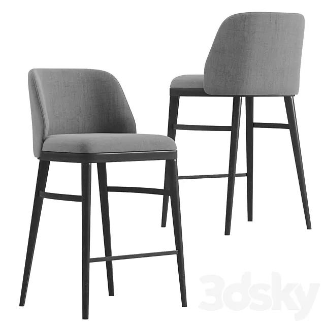 LUM Bar Stool 3D Model LUM Bar Stool 3D Model