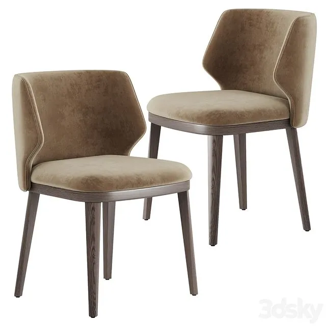 Lum bridge dining chair 3D Model