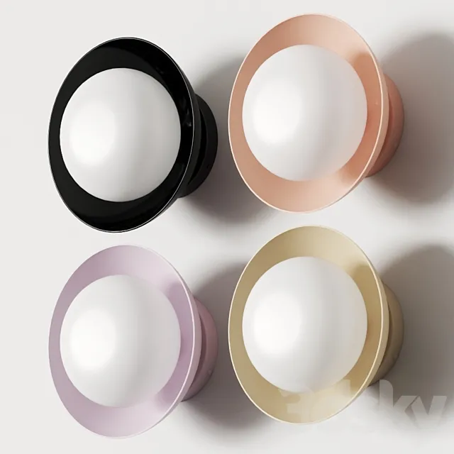 Luminaire Authentik Nube Danoise Wall Lamp 3D Model Luminaire Authentik Nube Danoise Wall Lamp 3D Model