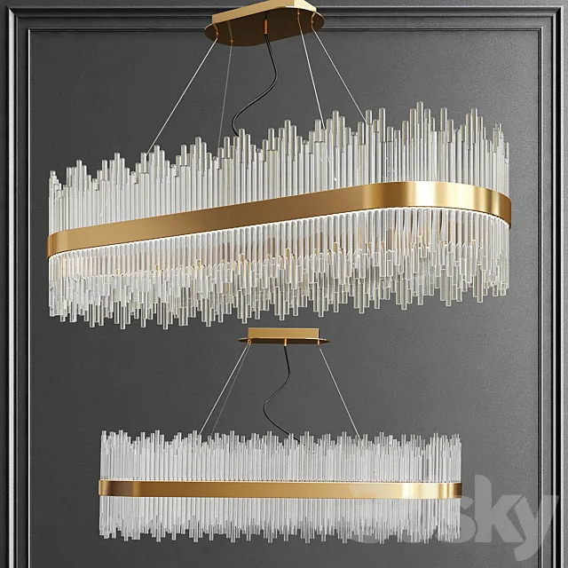 Luminaire Crystal Chandelier 3DModel Luminaire Crystal Chandelier 3DModel