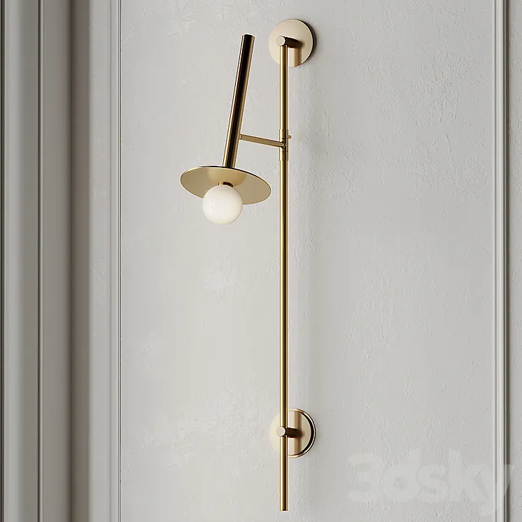 LUMINAIRE MURAL PIVOTANT NODES KC1031MBK Wall Sconce 3D Model Free Download