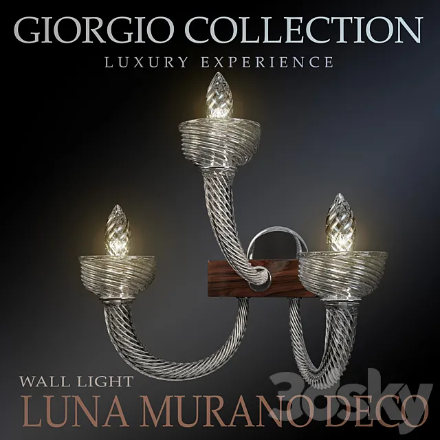 Luna Murano Deco Wall Light 3DModel