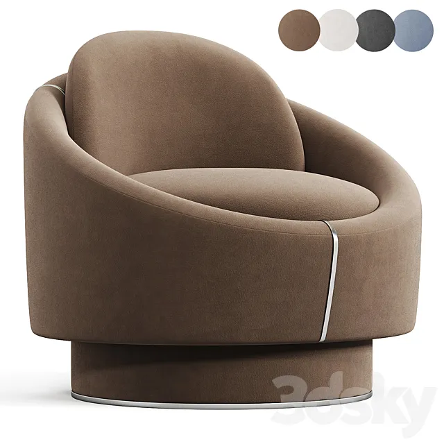 LUNA SWIN armchair 3D Model