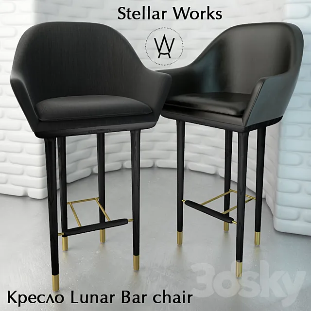 Lunar Bar Chair 3D Model