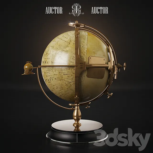 Lunar globe ART Auctor 3DModel Lunar globe ART Auctor 3DModel