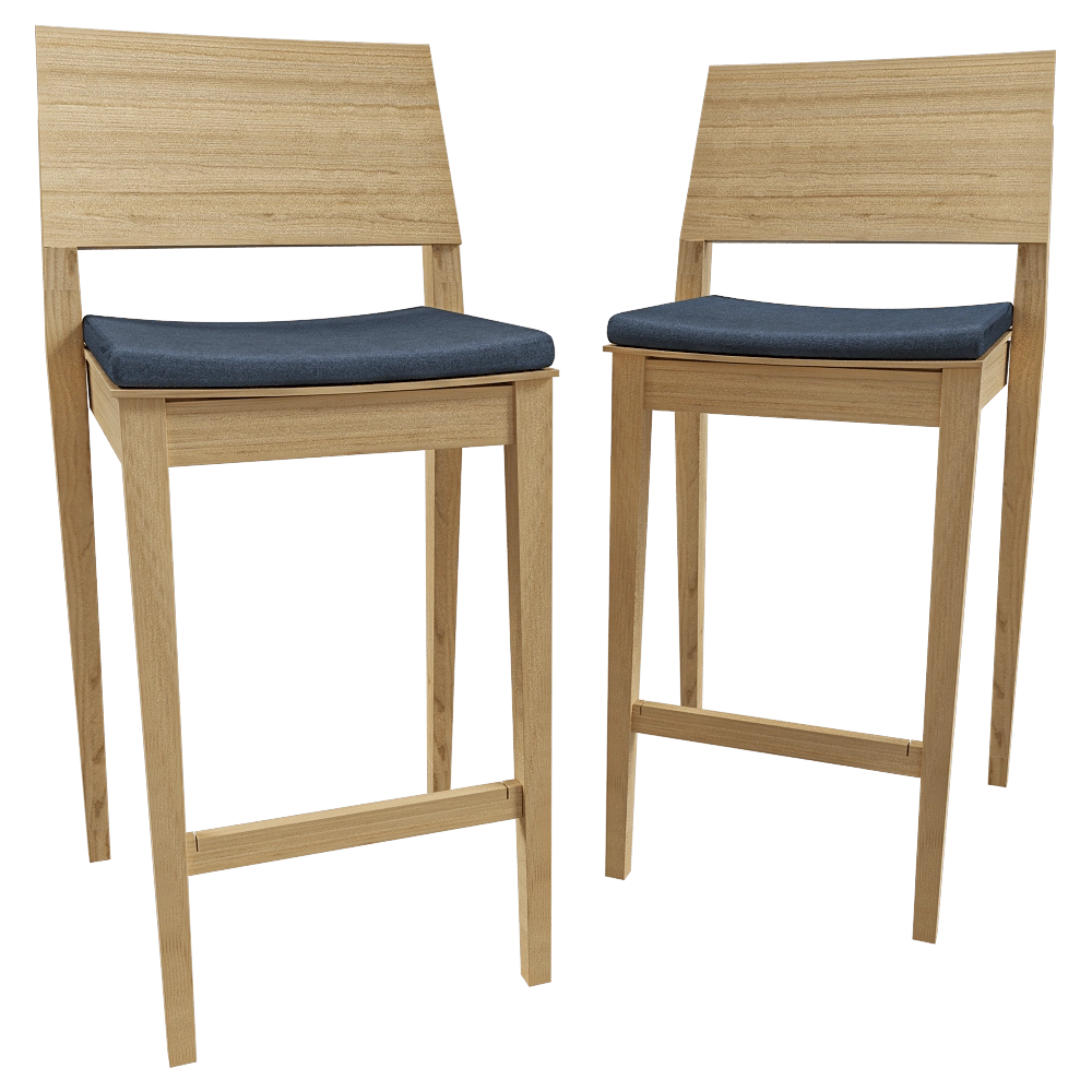 Lundbergs Möbler  – High stool Tova 3D Model