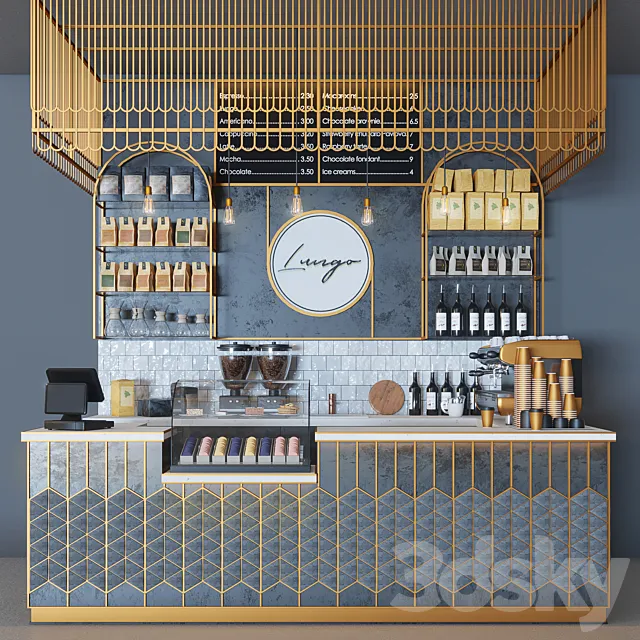Lungo cafe 3DModel