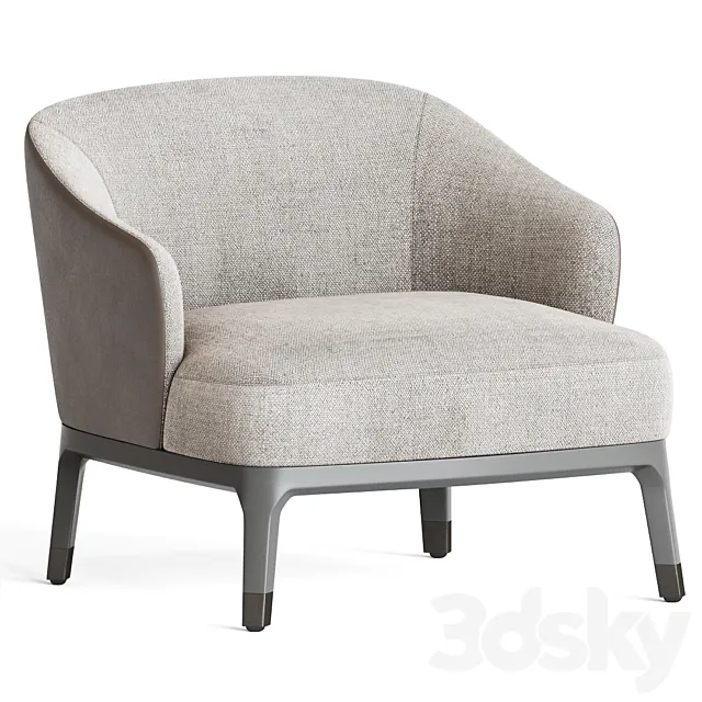 Lungotevere Leather Armchair Artemest 3DModel Lungotevere Leather Armchair Artemest 3DModel