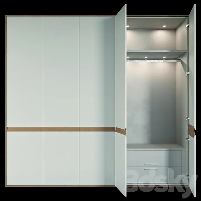 Lunis wardrobe by Hulsta 3D Model