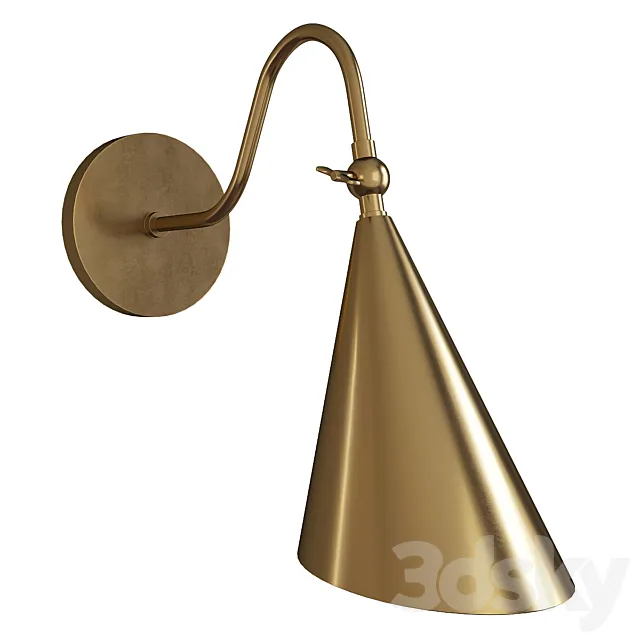Lupe wall sconce 3D Model Lupe wall sconce 3D Model