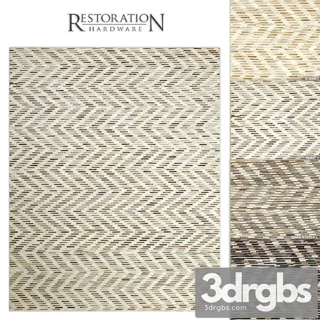 Luso hide rug rh 3D Model Download