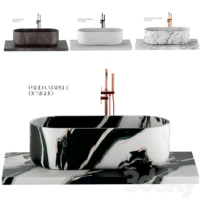 Lusso Bath Marble 3D Model