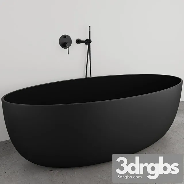 Lusso Stone Vetrina Black Luxe Bath Tap 3D Model Download