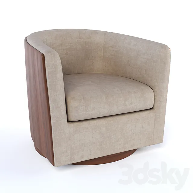 Luther Swivel Chair 3DModel Luther Swivel Chair 3DModel