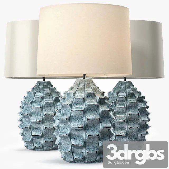 LuxDeco Bayern Table Lamp Turquoise Base 3D Model Download