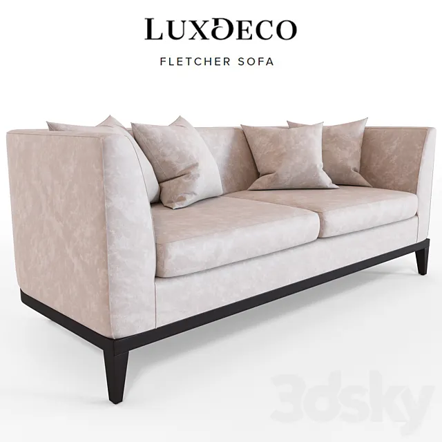 LuxDeco Fletcher Sofa 3DModel LuxDeco Fletcher Sofa 3DModel