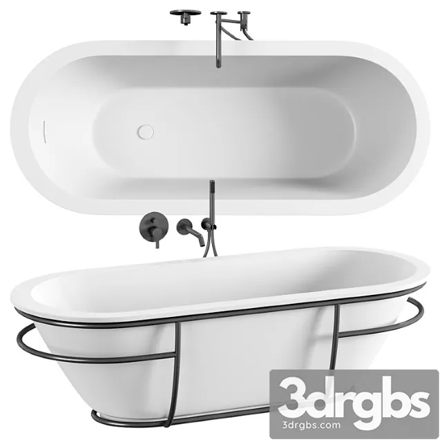 Luxe Freestanding Stone Bath 1800 M 3D Model Download