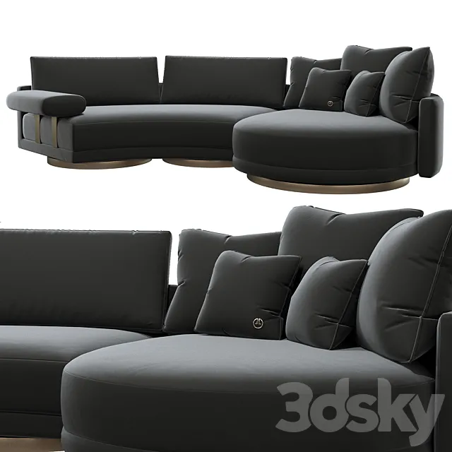 luxence jet sectional sofa 3DModel luxence jet sectional sofa 3DModel