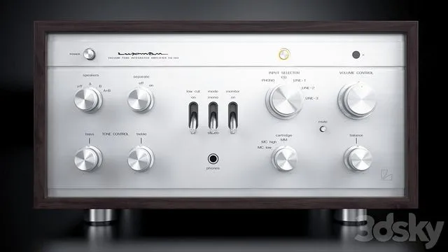 Luxman SQ-38U Vacuum Tube Integrated Amplifier 3D Model