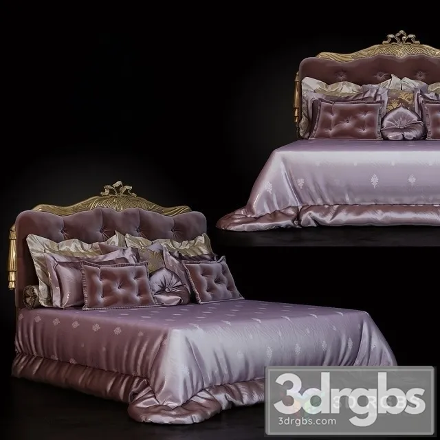 Luxurious Bed 3D Model Download