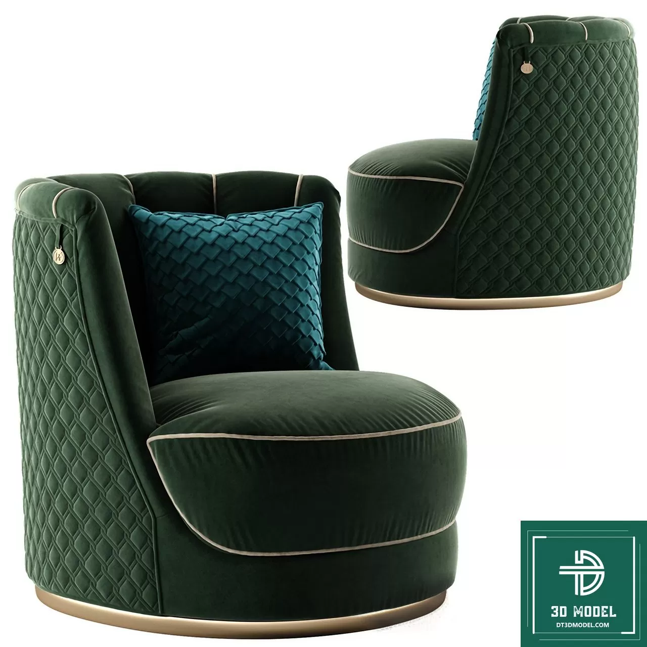 LUXURY – 3D Models – ARMCHAIR – 009