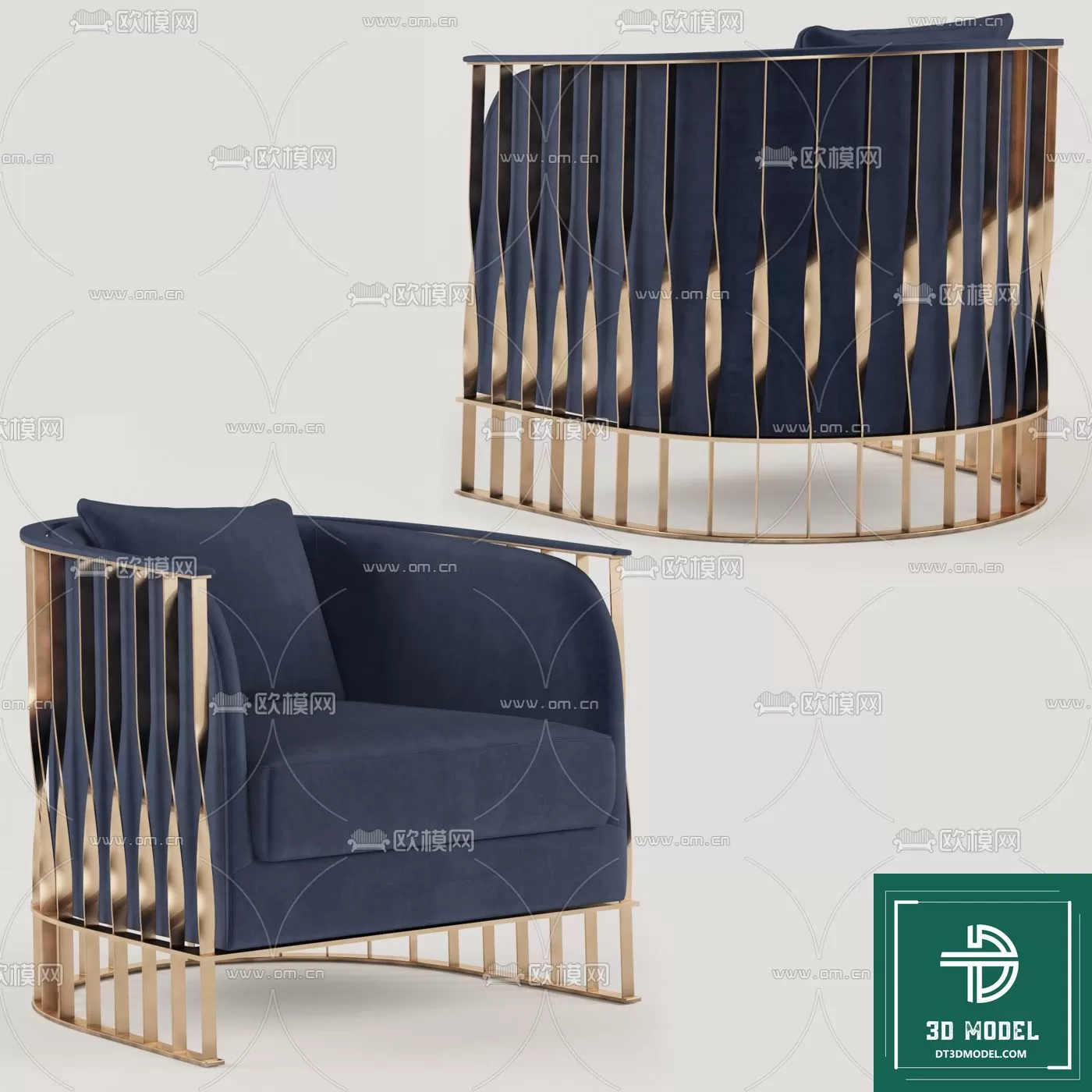 LUXURY – 3D Models – ARMCHAIR – 022