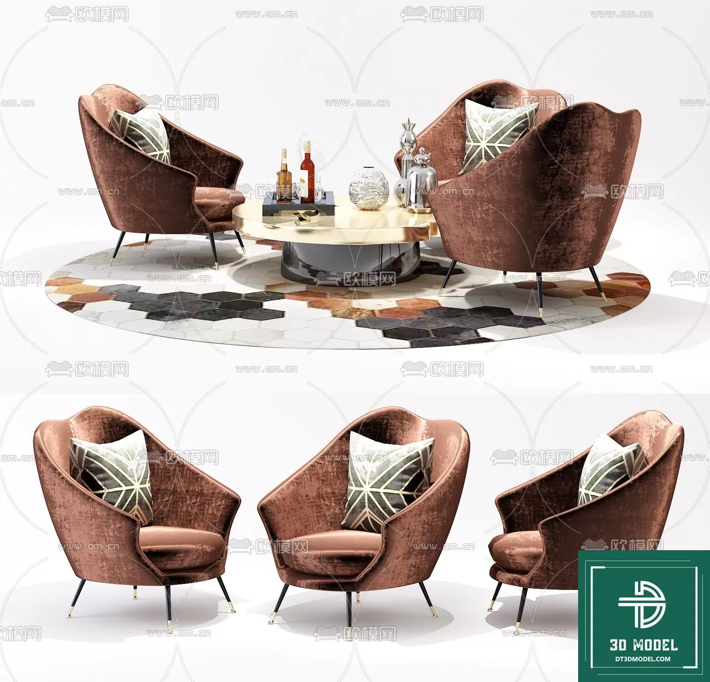 LUXURY – 3D Models – ARMCHAIR – 024